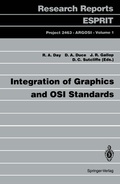 Cover: Integration of Graphics and OSI Standards - Springer