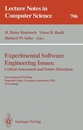Cover: Experimental Software Engineering Issues: - Springer