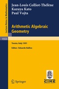 Cover: Arithmetic Algebraic Geometry - Springer
