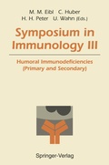 Cover: Symposium in Immunology III - Springer