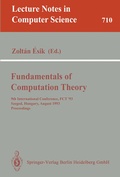 Cover: Fundamentals of Computation Theory - Springer