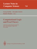 Cover: Computational Logic and Proof Theory - Springer