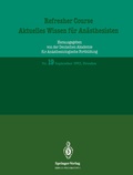 Cover: Refresher Course - Aktuelles Wissen f&uuml;r An&auml;sthesisten - Springer