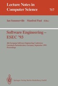 Cover: Software Engineering - ESEC '93 - Springer