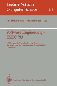 Enlarge image Cover: Software Engineering - ESEC '93 - Springer