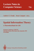 Cover: Spatial Information Theory: A Theoretical Basis for GIS - Springer