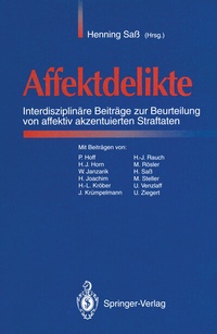 Abbildung von: Affektdelikte - Springer