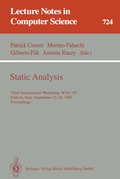 Cover: Static Analysis - Springer