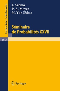 Abbildung von: Seminaire de Probabilites XXVII - Springer