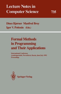 Enlarge image Cover: Formal Methods in Programming and Their Applications - Springer