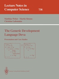 Enlarge image Cover: The Generic Development Language Deva - Springer