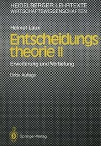 Enlarge image Cover: Entscheidungs-theorie II - Springer