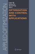 Cover: Optimization and Control with Applications - Springer