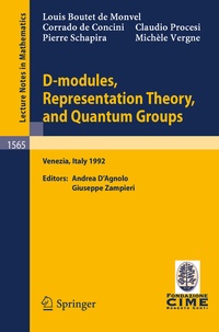 Abbildung von: D-modules, Representation Theory, and Quantum Groups - Springer