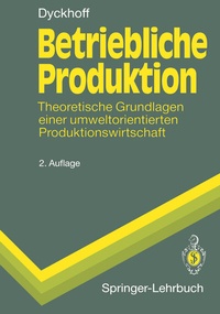 Abbildung von: Betriebliche Produktion - Springer