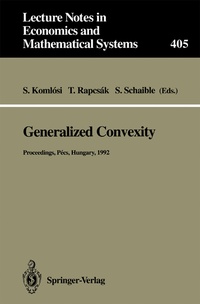 Enlarge image Cover: Generalized Convexity - Springer