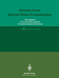 Abbildung von: Aktuelles Wissen für Anästhesisten - Springer