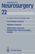 Cover: Cerebellar Infarct. Midline Tumors. Minimally Invasive Endoscopic Neurosurgery (MIEN) - Springer