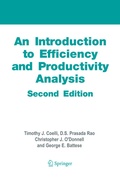 Cover: An Introduction to Efficiency and Productivity Analysis - Springer
