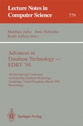 Cover: Advances in Database Technology - EDBT '94 - Springer