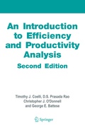 Cover: An Introduction to Efficiency and Productivity Analysis - Springer