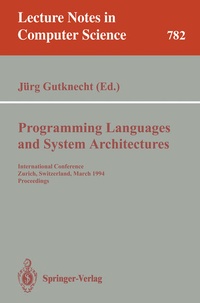 Enlarge image Cover: Programming Languages and System Architectures - Springer