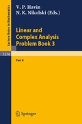 Cover: Linear and Complex Analysis Problem Book 3 - Springer