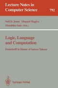 Cover: Logic, Language and Computation - Springer