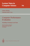 Cover: Computer Performance Evaluation: Modelling Techniques and Tools - Springer