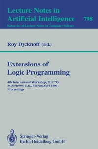 Enlarge image Cover: Extensions of Logic Programming - Springer