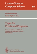 Cover: Types for Proofs and Programs - Springer