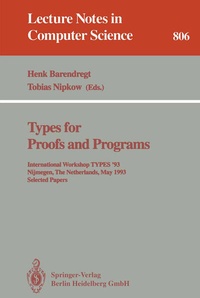 Enlarge image Cover: Types for Proofs and Programs - Springer