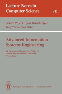 Enlarge image Cover: Advanced Information Systems Engineering - Springer