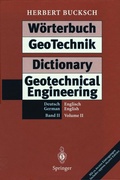 Cover: W&ouml;rterbuch GeoTechnik Dictionary Geotechnical Engineering - Springer