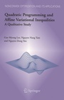 Cover: Quadratic Programming and Affine Variational Inequalities - Springer