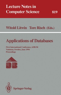 Enlarge image Cover: Applications of Databases - Springer