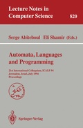 Cover: Automata, Languages, and Programming - Springer