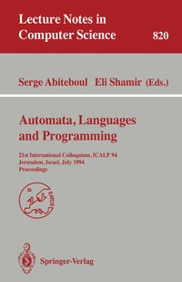Enlarge image Cover: Automata, Languages, and Programming - Springer