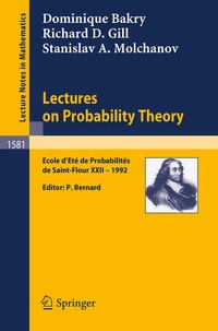 Enlarge image Cover: Lectures on Probability Theory - Springer