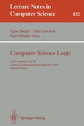 Cover: Computer Science Logic - Springer