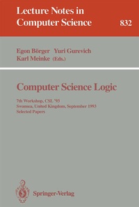 Enlarge image Cover: Computer Science Logic - Springer