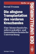 Cover: Die allogene Transplantation des vorderen Kreuzbandes - Springer