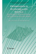 Cover: Optimization in Economics and Finance - Springer