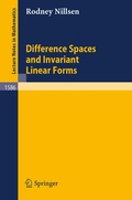 Cover: Difference Spaces and Invariant Linear Forms - Springer