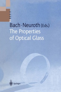 Enlarge image Cover: The Properties of Optical Glass - Springer
