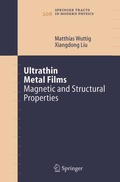 Cover: Ultrathin Metal Films - Springer