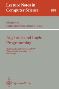 Enlarge image Cover: Algebraic and Logic Programming - Springer