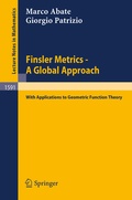 Bild: Finsler Metrics - A Global Approach - Springer