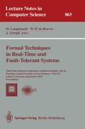 Cover: Formal Techniques in Real-Time and Fault-Tolerant Systems - Springer