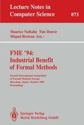 Cover: FME '94: Industrial Benefit of Formal Methods - Springer